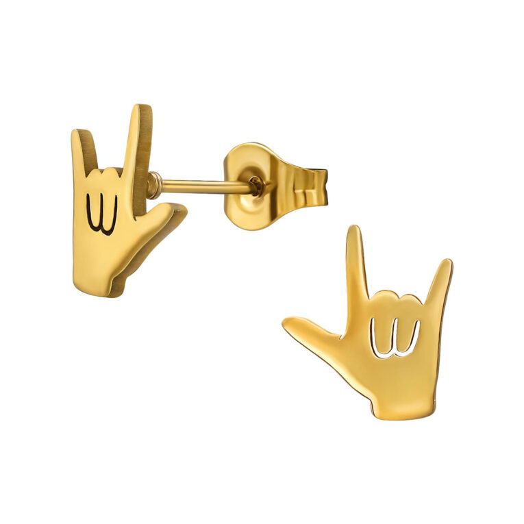 Rockhand Kinder Ohrringe Chirurgenstahl IN UNSEREM Hundeshop günstig kaufen