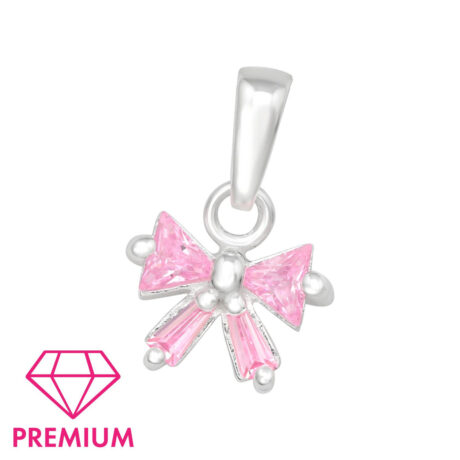 Schleifen Kinder Premium Kettenanh?nger 925 Silber