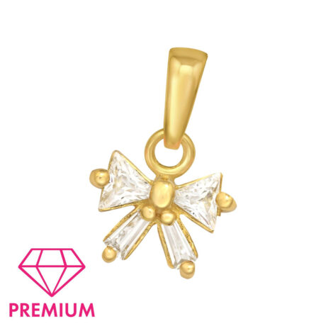 Schleifen Kinder Premium Kettenanh?nger 925 Silber