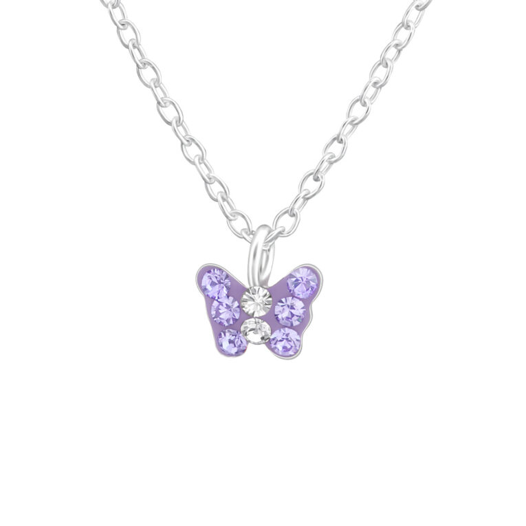 Schmetterling Kinder Halskette 925 Silber IN UNSEREM Hundeshop günstig kaufen
