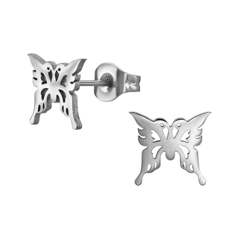 Schmetterling Kinder Ohrringe Chirurgenstahl IN UNSEREM Hundeshop günstig kaufen