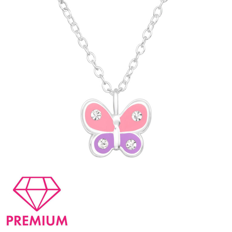 Schmetterling Kinder Premium Halskette 925 Silber IN UNSEREM Hundeshop günstig kaufen