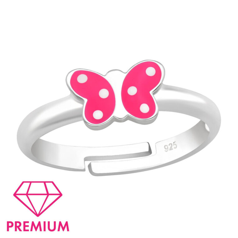 Schmetterling Kinder Premium Ring 925 Silber - Gr??e 4 IN UNSEREM Hundeshop günstig kaufen