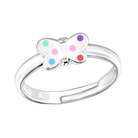 Schmetterling Kinder Ring 925 Silber - Gr??e 4