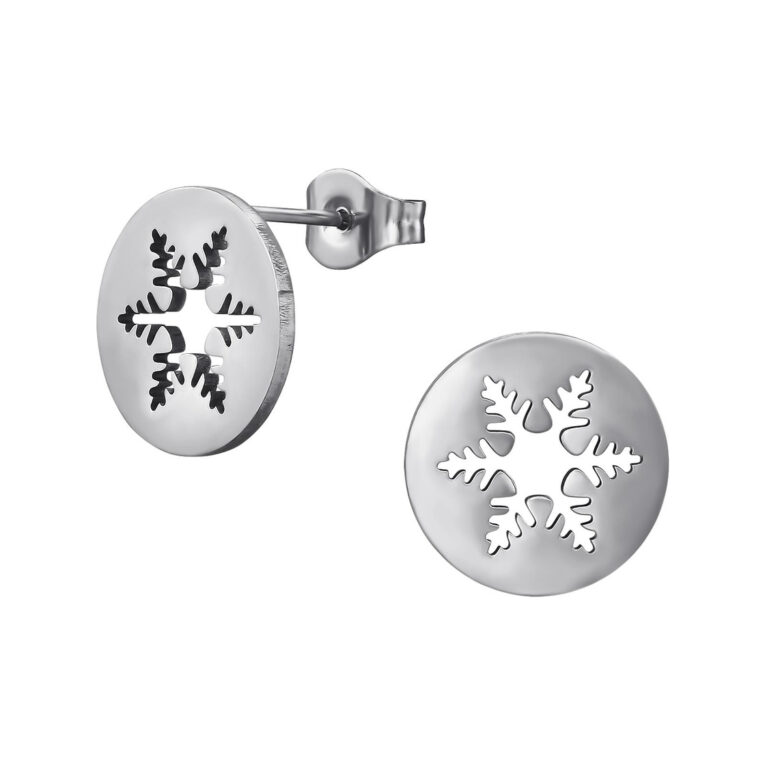 Schneeflocke Kinder Ohrringe Chirurgenstahl IN UNSEREM Hundeshop günstig kaufen