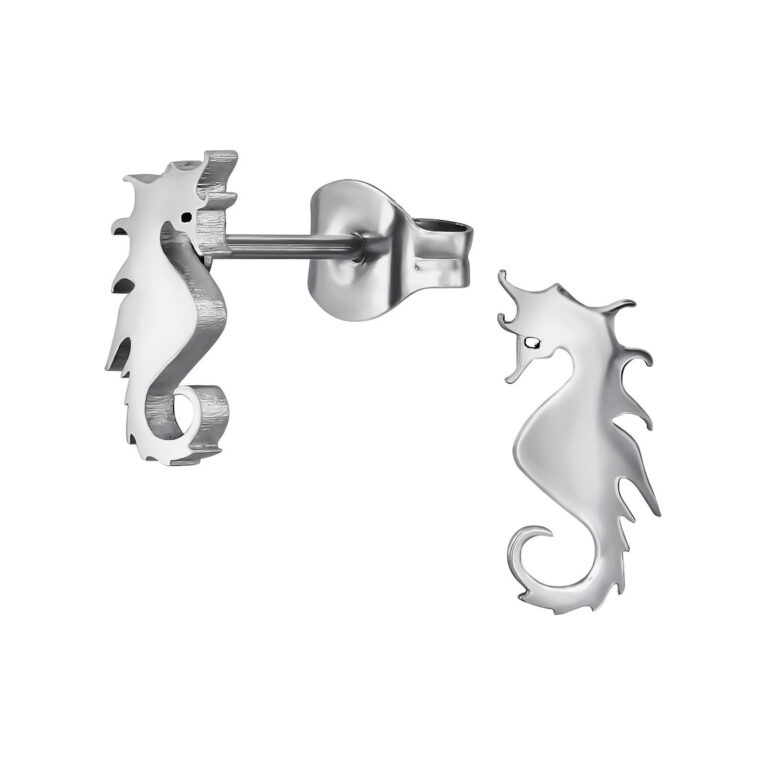 Seepferdchen Kinder Ohrringe Chirurgenstahl IN UNSEREM Hundeshop günstig kaufen