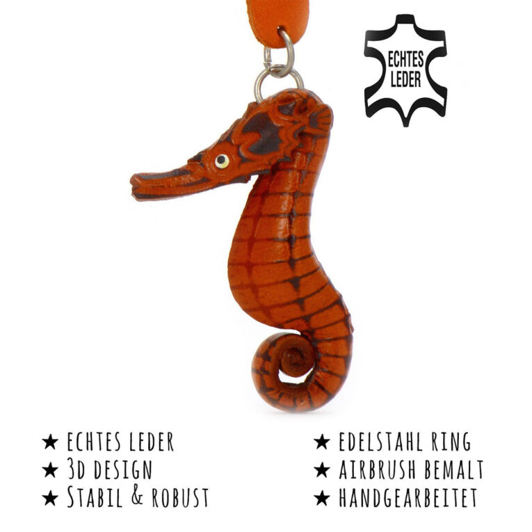 Seepferdchen Schl?sselanh?nger aus Leder IN UNSEREM Hundeshop günstig kaufen