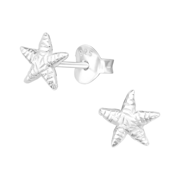Seestern Kinder Ohrringe 925 Silber IN UNSEREM Hundeshop günstig kaufen