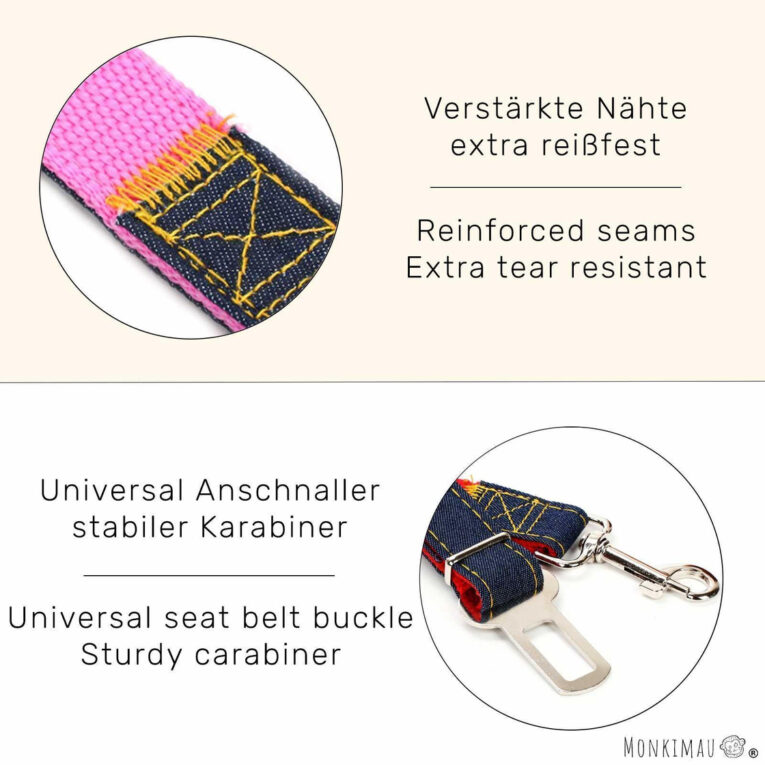 Sicherheitsgurt Hunde und Katzen f?r Auto blau IN UNSEREM Hundeshop günstig kaufen
