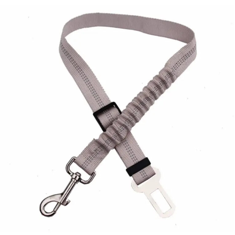 Sicherheitsgurt mit Ruckd?mpfer aus Nylon - grau IN UNSEREM Hundeshop günstig kaufen