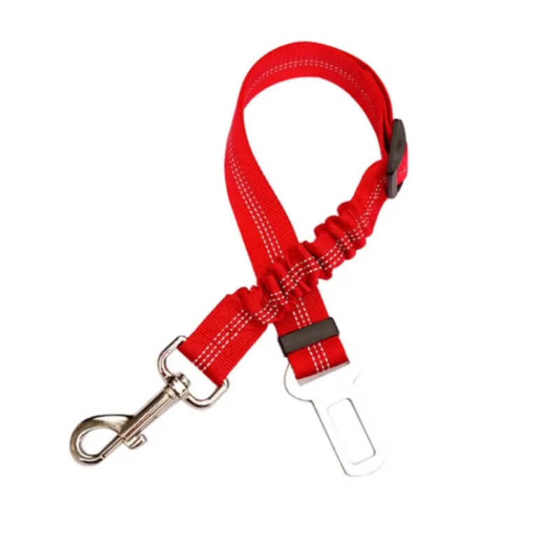 Sicherheitsgurt mit Ruckd?mpfer aus Nylon - rot IN UNSEREM Hundeshop günstig kaufen