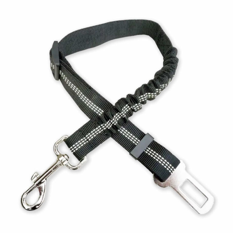 Sicherheitsgurt mit Ruckd?mpfer aus Nylon - schwarz IN UNSEREM Hundeshop günstig kaufen