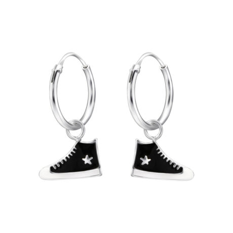 Sneaker Kinder Creolen Ohrringe 925 Silber