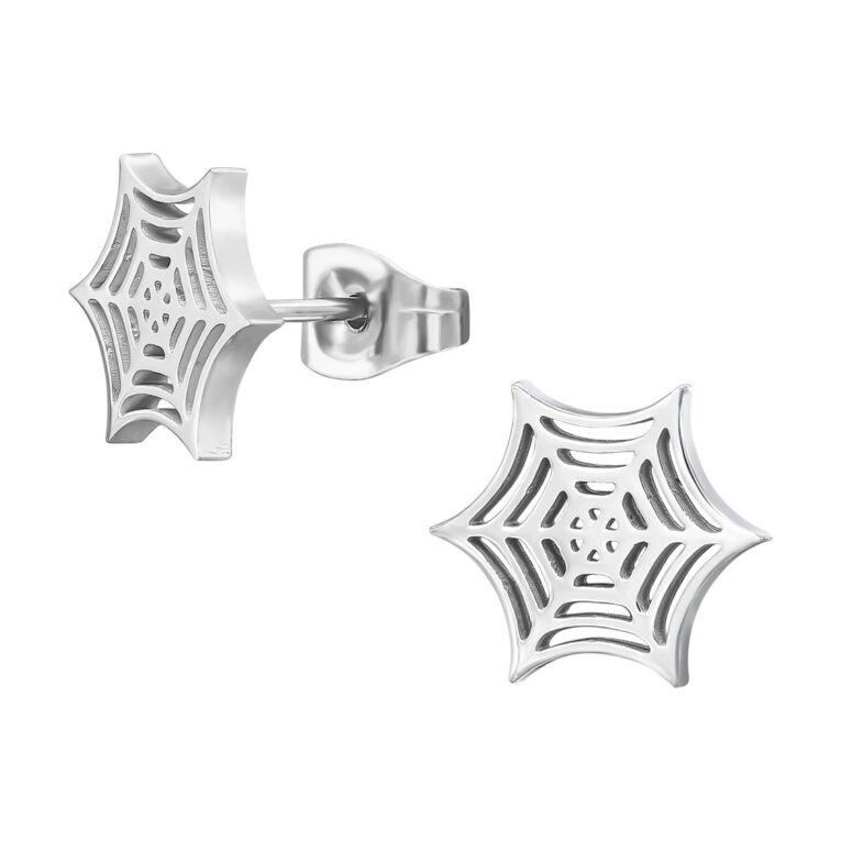Spinnennetz Kinder Ohrringe Chirurgenstahl IN UNSEREM Hundeshop günstig kaufen
