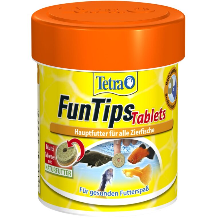 Bei den Tetra FunTips Tablets Tabletten handelt es sich um Haft-Tabletten