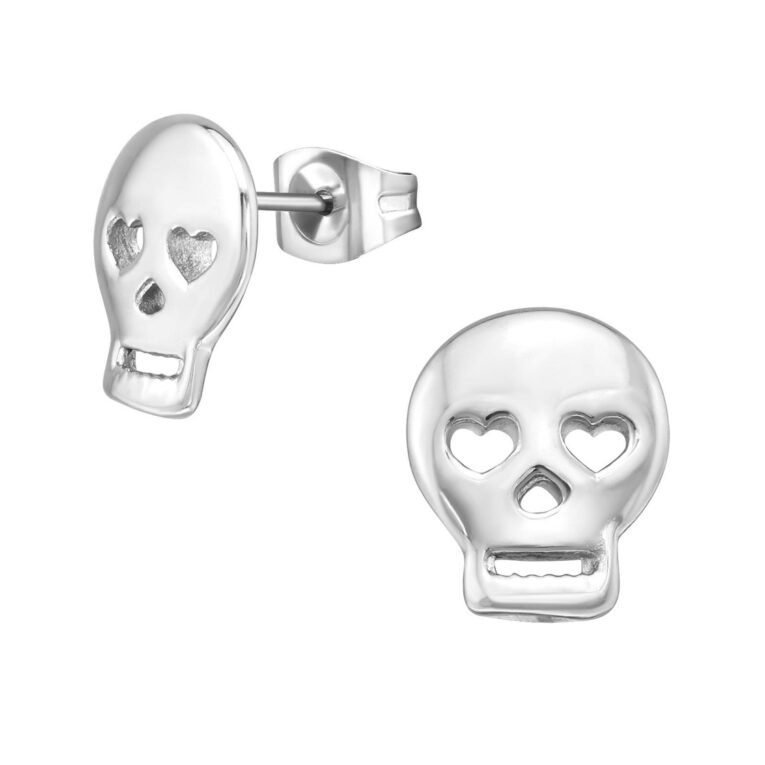 Totenkopf Kinder Ohrringe Chirurgenstahl IN UNSEREM Hundeshop günstig kaufen