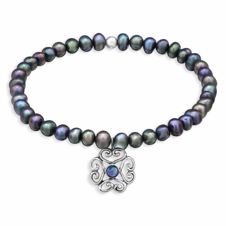 Vintage Blume Armband mit S??wasser Perlen IN UNSEREM Hundeshop günstig kaufen