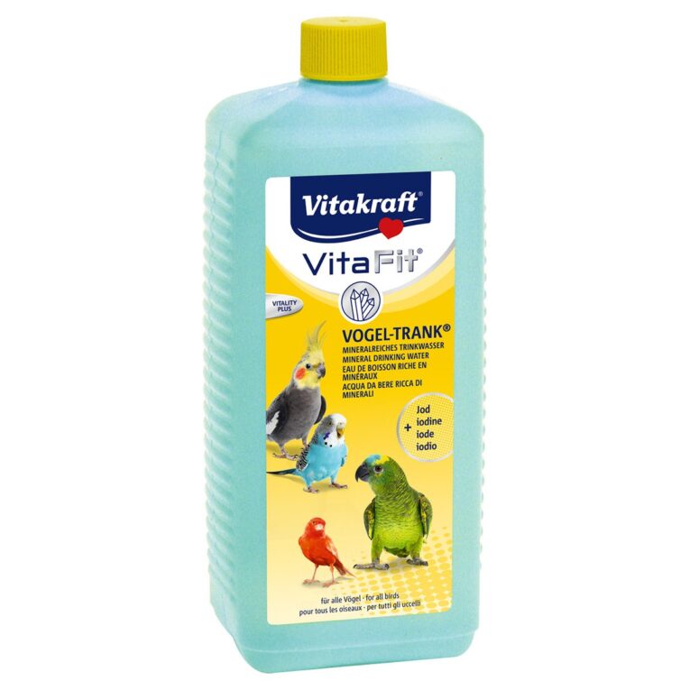 Durch den Vitakraft Vogel-Trank erhalten alle Ziervögel eine gesunde Flüssigkeitsversorgung mit lebenswichtigen Inhaltsstoffen.