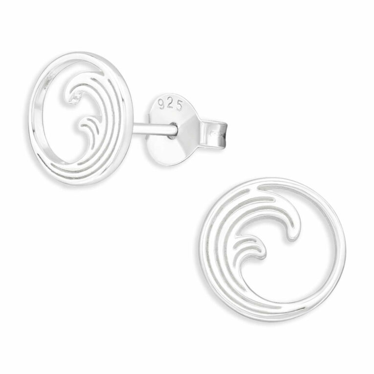 Wellen Ohrringe aus 925 Silber IN UNSEREM Hundeshop günstig kaufen
