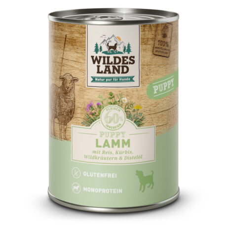 Wildes Land | Lamm mit Reis | Classic Puppy | 30 x 400 g