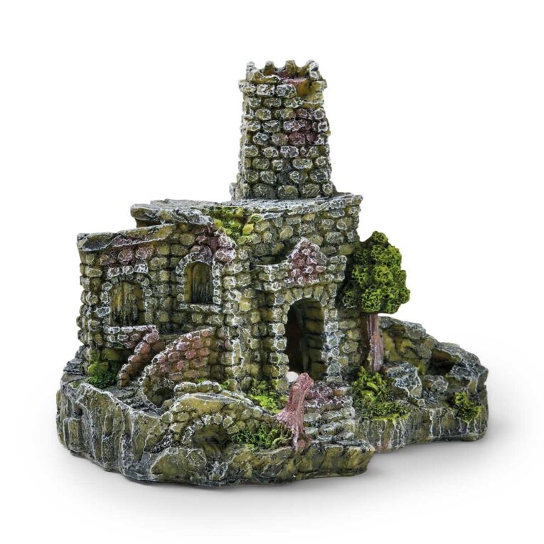 EDEN Antikruine mini: Antike Eleganz im Aquarium. Verleihe deinem Aquarium mit der EDEN Antikruine mini eine geheimnisvolle Note. Die detailreiche Struktur bietet Fischen Verstecke und Abenteuer.