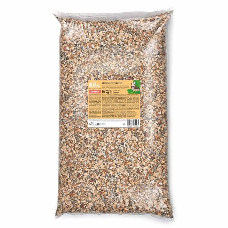Erdtmann Sommer-Streufutter 10 Kg für Wildvögel Versorge die Wildvögel in deinem Garten mit dem Erdtmann Sommer-Streufutter 10 Kg. Diese hochwertige Streufuttermischung enthält Sonnenblumenkerne