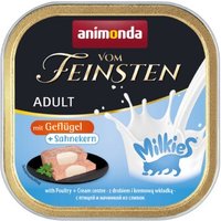 animonda Vom Feinsten Adult mit Milchkern 32x100g mit Geflügel und Sahnekern