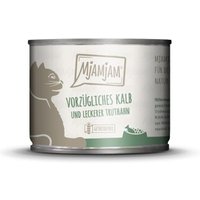 MjAMjAM Nassfutter Katze Adult 6x200 g Kalb und Truthahn