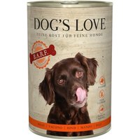 DOG'S LOVE Adult Fleisch Pur B.A.R.F. 6x400g Rind