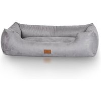 Knuffelwuff Hundebett Dreamline aus Velours grau XXL