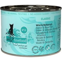Catz finefood Nassfutter Katze Classic Adult No. 21 Wild und Rotbarsch 24x200 g