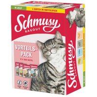Schmusy Ragout Nassfutter Katze Vorteilspack in Gelee 12x100 g