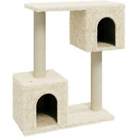 VidaXL Kratzbaum mit Sisal-Kratzsäulen 60cm creme