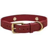 Barkalot Hundehalsband Veganes Leder burgunder XS