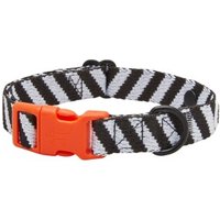 Barkalot Hundehalsband Recyceltes Polyester weiß/ schwarz M