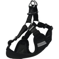 AniOne Mesh-Geschirr schwarz 46 cm