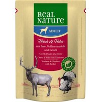REAL NATURE Adult Pouches Hirsch und Huhn 24x300 g