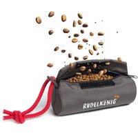 Rudelkönig Futterbeutel - Snackbeutel für Hundetraining grau