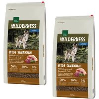 REAL NATURE WILDERNESS Wide Savannah Wildschwein mit Lamm & Ente 2x12 kg