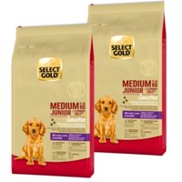 SELECT GOLD Sensitive Medium Junior Lamm/Lachs/Kartoffel 2x12 kg