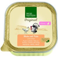 REAL NATURE Kitten Huhn mit Pute und Lachsöl 16x100g