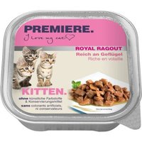 PREMIERE Royal Ragout Kitten Reich an Geflügel 64x100 g