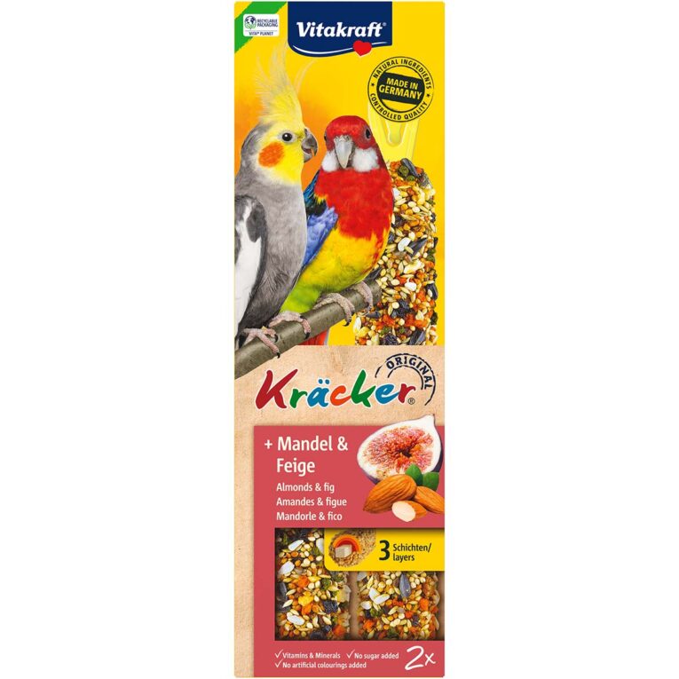 Die Vitakraft Kräcker mit Mandel und Feige sind ein schmackhafter