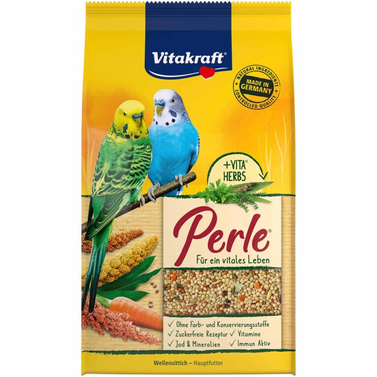 Sittich-Perle von Vitakraft deckt den Bedarf an lebenswichtigen Nährstoffen sowie Mineralien und ist besonders schmackhaft und bekömmlich.