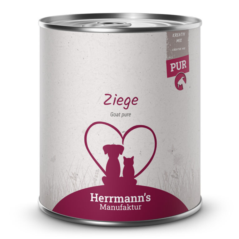 Herrmann´s Manufaktur Kreativ-Mix Ziege pur. Ergänzungsfuttermittel für ausgewachsene Hunde und Katzen