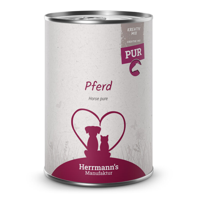 Herrmann´s Manufaktur Kreativ-Mix Pferd pur. Ergänzungsfuttermittel für ausgewachsene Hunde und Katzen