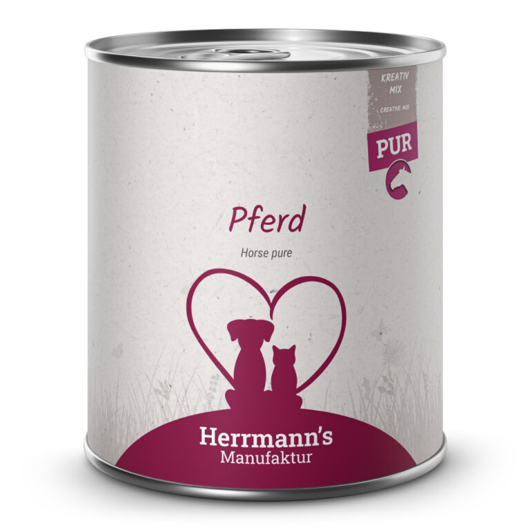 Herrmann´s Manufaktur Kreativ-Mix Pferd pur. Ergänzungsfuttermittel für ausgewachsene Hunde und Katzen