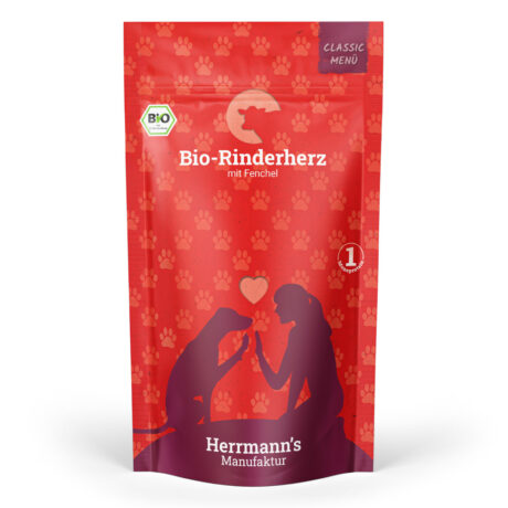 Herrmann's | Bio-Rinderherz mit Fenchel | Classic | 10 x 130 g