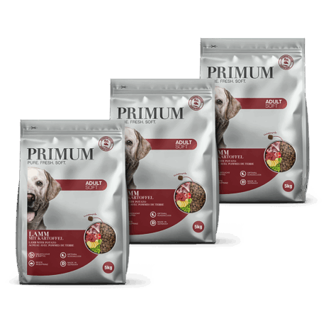 Primum | Lamm mit Kartoffel | Soft Adult | 3 x 5 kg