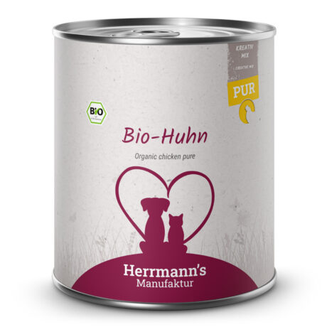 Herrmann's | Bio Huhn Reinfleisch | Kreativ-Mix | 30 x 800 g